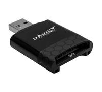 Exascend Lector de tarjetas 2 en 1, SD/microSD, UHS-II, USB tipo A, tarjeta de memoria