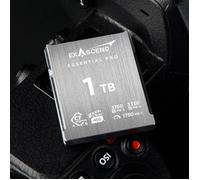 Exascend Essential Pro CFexpress 4.0 tipo B de 1 TB 3350 MB/s escritura 3750 MB/s lectura VPG400 certificado impecable 8K y 12K captura de video a 120 fps