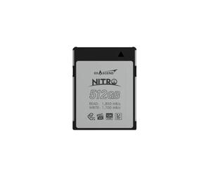 Exascend Tarjeta Nitro CFexpress tipo B de 512 GB, certificado VPG400, certificado IP67, escritura sostenida de 1,700 MB/s, compatible con Canon, Nikon, Panasonic y otras cámaras.