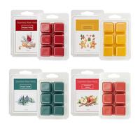 exatta Cera Perfumada Derretida, Cubos de Cera Perfumada, Cubos de Cera de Soja, Manzana y Canela, Vino Tinto, Hombre de Jengibre, Cedro, Cera perfumada para Quemador, Lámpara de Fragancia