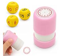 exatta Sello de Reloj con 3 Dados,Sello para Enseñar a Leer La Hora | Modelo 11
