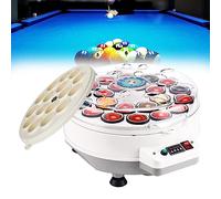 EXBERT Limpiador De Bolas De Billar Máquina De Limpieza Automática De Billar, Pulidora De Bolas De Billar, Limpiador De Bolas De Piscina A Prueba De Balas, para 16 Bolas Americanas Y 22 Bolas Ingle