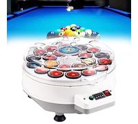 EXBERT Limpiador De Bolas De Billar Máquina De Limpieza Automática De Billar, Pulidora De Bolas De Billar, Limpiador De Bolas De Piscina A Prueba De Balas, para 16 Bolas Americanas Y 22 Bolas Ingle