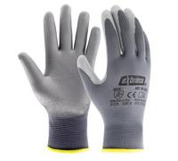EXBRIECO Guantes de Trabajo Profesionales Ideales para Automotriz, Construcción y Embalaje, Guantes de Protección CAT2 en Poliéster y Nitrilo, Precisión Táctil, Multipropósito, Cómodos, Resistentes
