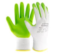 EXBRIECO Guantes de Trabajo Profesionales Ideales para Automotriz, Construcción y Embalaje, Guantes de Protección CAT2 en Poliéster y Nitrilo, Precisión Táctil, Multipropósito, Cómodos, Resistentes
