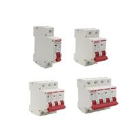 EXBWXNIL DC 1000V 1P 2P 3P 4PSolar Mini disyuntor Interruptor de protección de sobrecarga 6A 10A 16A 20A 25A 32A 40A 50A 63A fotovoltaico MCB PV(63A,DC 3P)