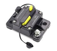 EXBWXNIL Disyuntor 30-300A, batería Dual, Fusible de 12V 24V CC, reinicio Manual, disyuntor de Audio for Coche, recuperación automática en línea(80a)