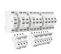 EXBWXNIL GYHO8 1P 2P 3P 4P 40A 63A 100A 125A Disyuntor de Enclavamiento AC DIN Rail Interruptor Transferencia Manual ATS 1 Uds(63A,4P)