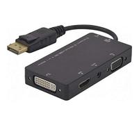 Exc 127377 - Adaptador VGA, DVI, Audio, HDMI Display Port Negro