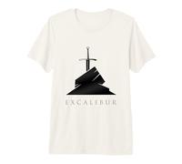 Excalibur La Espada Legendaria en la Piedra del Rey Arturo 1 Camiseta Premium