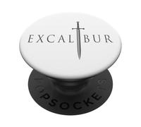 Excalibur La Espada Legendaria en la Piedra del Rey Arturo 7 PopSockets PopGrip Adhesivo