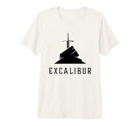 Excalibur La Espada Legendaria en la Piedra del Rey Arturo Camiseta Premium