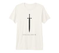 Excalibur La Espada Legendaria en la Piedra del Rey Arturo Camiseta Premium