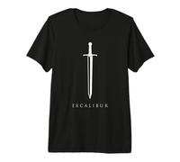 Excalibur La Espada Legendaria en la Piedra del Rey Arturo Camiseta Premium
