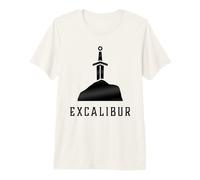 Excalibur La Espada Legendaria en la Piedra del Rey Arturo Camiseta Premium