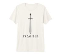 Excalibur La Espada Legendaria en la Piedra del Rey Arturo Camiseta Premium
