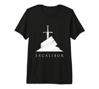Excalibur La Espada Legendaria en la Piedra del Rey Arturo Camiseta Premium