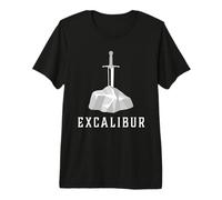 Excalibur La Espada Legendaria en la Piedra del Rey Arturo Camiseta Premium