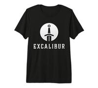 Excalibur La Espada Legendaria en la Piedra del Rey Arturo Camiseta Premium