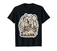 Excavación Dinosaurio Fósil Arte Camiseta