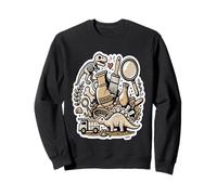 Excavación Dinosaurio Fósil Arte Sudadera