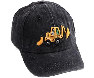 Excavador Gorras Beisbol, Auto Gorra Snapback con Visera Gorra Béisbol Niño Ajustable Sombrero Deportivo Cap Casual Gorras de Algodón para Niños Gorra de Verano Infantil para Niños, 2 a 8 Años (Caqui)