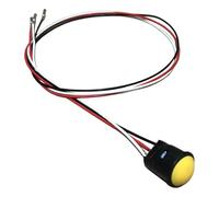 Excavadora Botón Joystick Repuesto Push Interruptor Ensamblaje Cable Botón PP Compacto Adecuado para Personal de Mantenimiento Equipos de Excavación, Amarillo 3 Cables