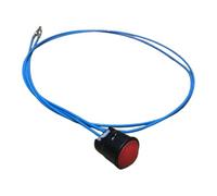 Excavadora Botón Joystick Repuesto Push Interruptor Ensamblaje Cable Botón PP Compacto Adecuado para Personal de Mantenimiento Equipos de Excavación, Rojo 2 Cables