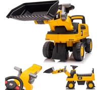 Excavadora con Asiento para niños a Partir de 1 año con Compartimento de Almacenamiento Incorporado, Infantil con 2 Botones de Sonido, de Arena, con Asiento, con Pala