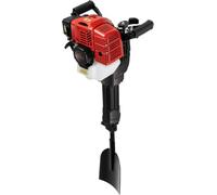 Excavadora de Árboles a Gasolina 52CC 1900W, Motor Monocilíndrico 2T Refrigerado por Aire, Excavadora de Jardín Portátil con 3 Cabezales Intercambiables para Plantación, Zanjas y Corte de Raíces