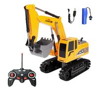 Excavadora de Control Remoto, Juguete de Arena de Ingeniería, Vehículo de Construcción, Coche de Juguete Para Niños
