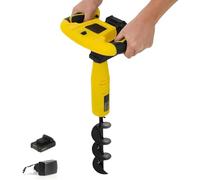 Excavadora eléctrica inalámbrica para pozos, excavadora de agujeros de tierra portátil, rotación hacia adelante y hacia atrás con un solo toque, agujero de 550 rpm, ligero y eficiente, para vallas