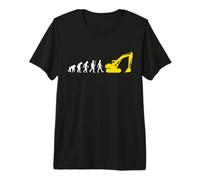 Excavadora Evolution Guía de Excavadora Trabajador de construcción Construcción Excavadora Camiseta Premium