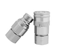 Excavadora hidráulica plana de alta presión, martillo de rotura, abrazadera de madera, acoplador de conexión rápida(NPT Only Female,1/4")