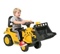 Excavadora para Niños de 18 a 48 Meses con Pala Delantera Bocina Volante y Compartimento Oculto 80x26,5x39 cm Amarillo Amarillo