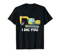 Excavadora Valentine Love Pun Construction I Dig You Camiseta