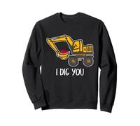 Excavadora Valentine Love Pun Construction I Dig You Sudadera