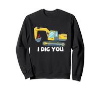 Excavadora Valentine Love Pun Construction I Dig You Sudadera