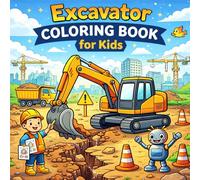 Excavator coloring book for kids: A Fun Construction Site Adventure with Barnaby the Digger - Easy Large Print Pages for Toddlers and Preschoolers Ages 3-7