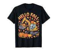 Excavator Pumpkin Autumn Harvest Hello Fall Kids Camiseta