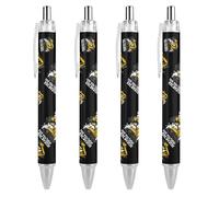 Excavator See You Later - Bolígrafo retráctil negro de punta fina de 0,5 mm, secado rápido, escritura suave, 4 unidades, como se muestra en la imagen 3