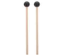 EXCEART 1 par de baquetas de goma para xilófono, instrumento de percusión con mango de madera
