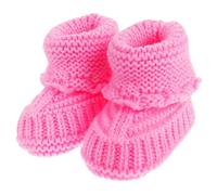 EXCEART 1 Par Zapatito Tejido Para Botitas De Botas De Crochet Para Niña Calzado De Invierno Para Niños Pequeños Botines Infantiles Hilo Zapato Recién Nacido Productos Infantiles