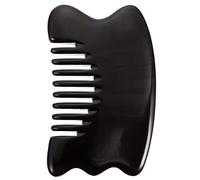 EXCEART 1 Pc Peine De Masaje Peine De Cuerno De Buey Placa De Raspado De Belleza Herramienta De Raspado Facial Masajeador De Cabeza Manual Cuernos Raspado De Tabletas Cuero Cabelludo