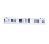 EXCEART 1 Pieza 88 Tabla De Pared De Teclado De Piano Cartel De Tabla De Notas De Piano Tabla De Notas De Práctica De Piano Teclado Pegatinas Teclas Del Piano De Polivinilo Música