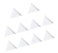 EXCEART 10 bandejas Triangulares de plástico, Piedras Preciosas, Piedras Preciosas, Brillantes, Perlas de Diamante, para Manualidades, artesanía, diseño de uñas, Herramientas, Color