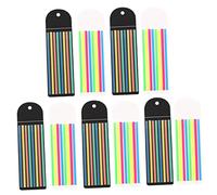 EXCEART 10 hojas Tiras Transparentes para Lectura Adhesivas Marcadores Escolares y Oficina Accesorios de Aprendizaje Notas Adhesivas Fluorescentes Semiopacas de Cartas