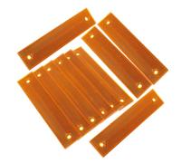 EXCEART 10 Paneles Reflectantes Amarillos para Postes de Señalización Instalación Sencilla y Alta Reflexión para Calles y Entradas en Uso Exterior