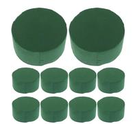 EXCEART 10 Unidades Bloques de Espuma Floral Redonda Verde para Flores Artificiales, Soporte Estable y Moldeable para Arreglos DIY en Fiestas y Manualidades