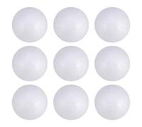 EXCEART - 100 bolas de poliestireno, bolas de espuma artesanales para Navidad, bodas, bricolaje, artesanía y adornos de modelización, 4 cm